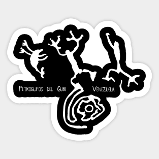 Ancient frogs, Petroglyphs Venezuela Sticker